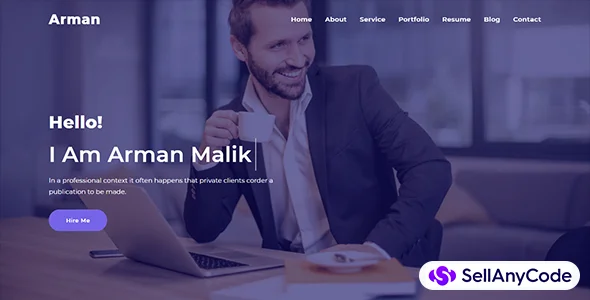 Arman Personal Portfolio HTML5 Template