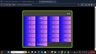 Colourful GUI Scientific Calculator