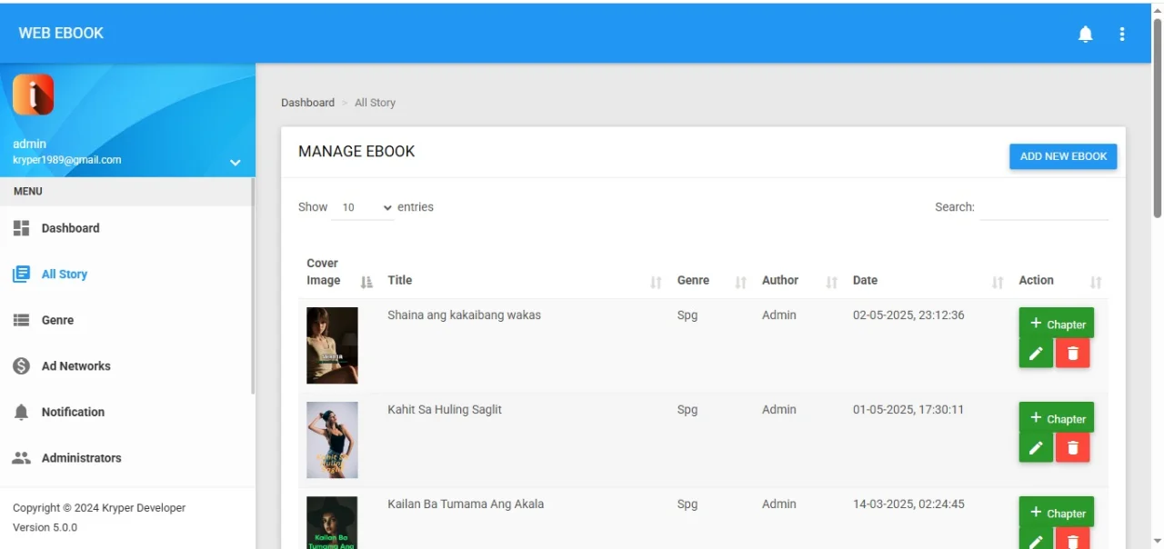 Web Ebook Like Wattpad — screenshot 5