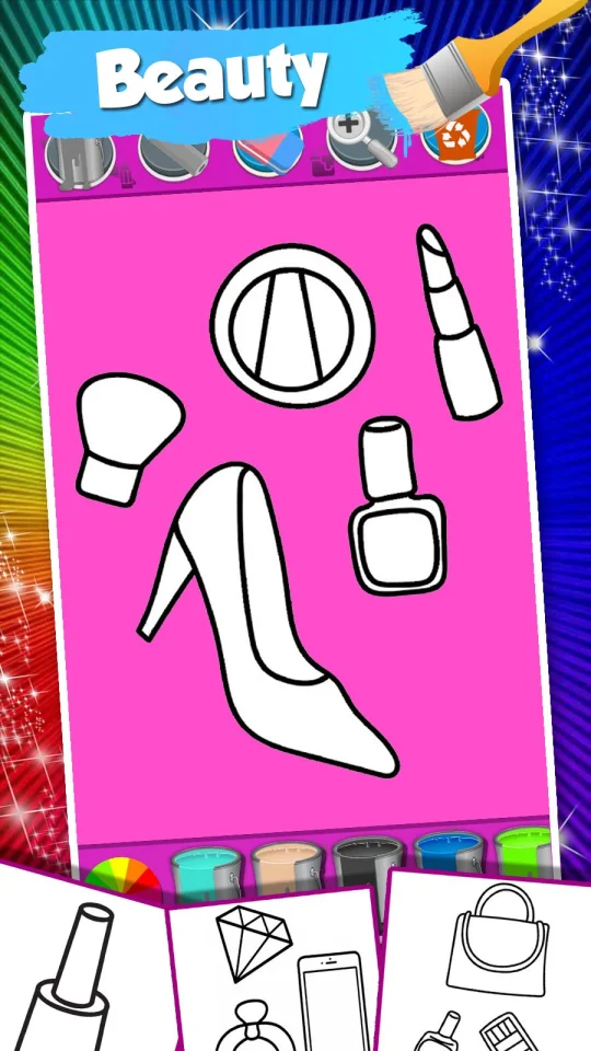 Nail Drawing Book Fashion Coloring Pages — screenshot 5