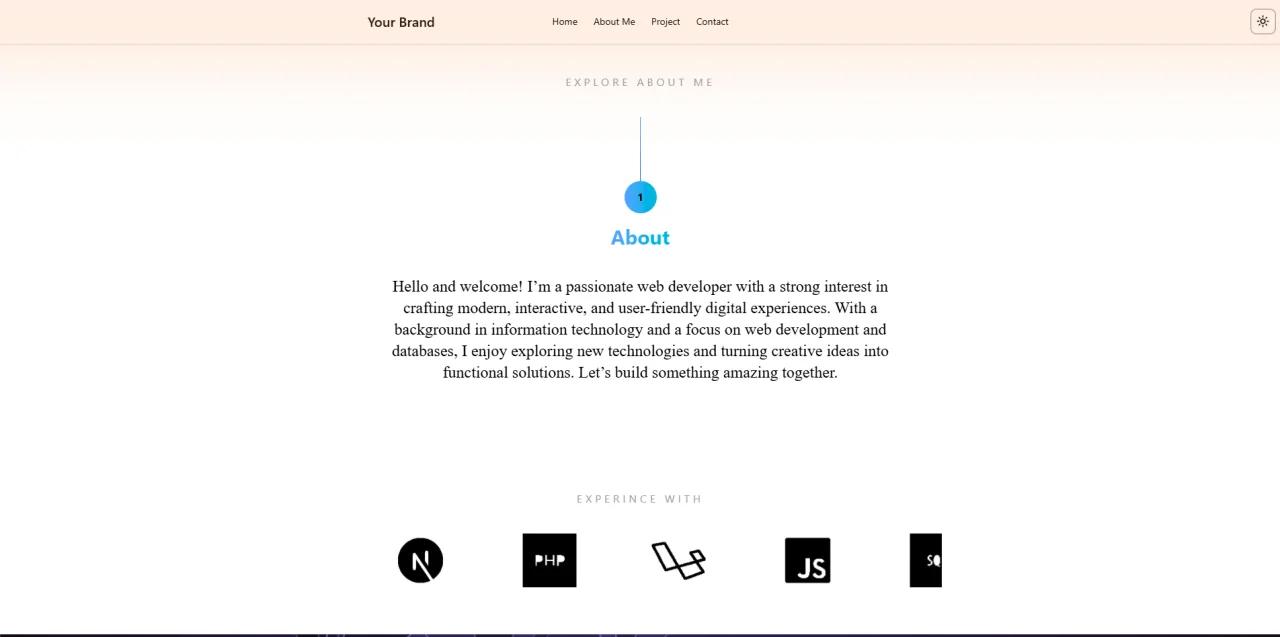 Premium Portfolio Template — screenshot 2