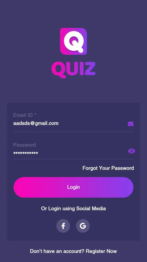 Quiz Online App with Earning System & Reward Ads + Admin Panel — screenshot 1