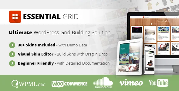 Essential Grid Gallery WordPress Plugin — screenshot 1