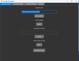 YouTube Converter V.1.0 Code Python