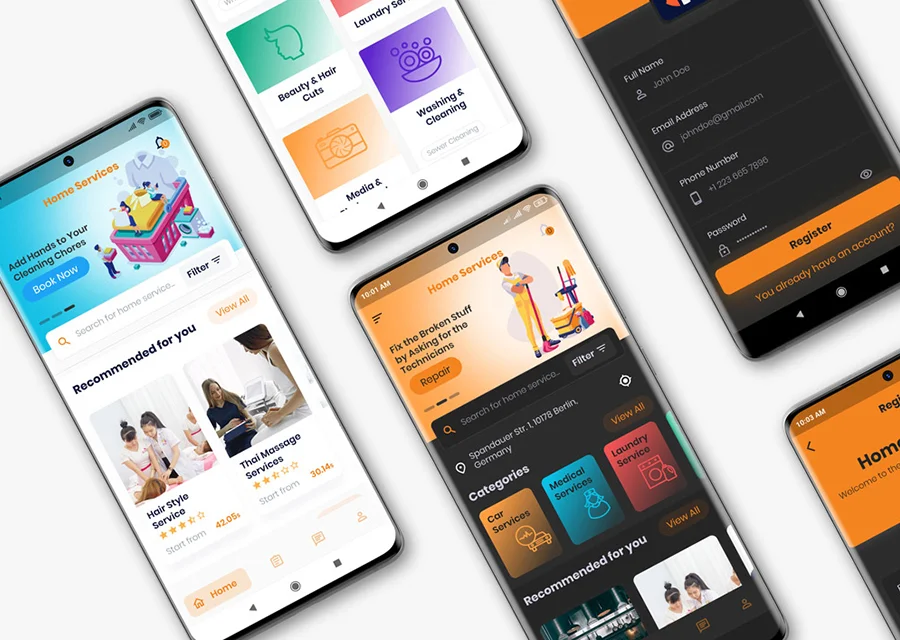 On-Demand Home Services, Business Listing, Handyman Booking with Admin Panel — screenshot 2
