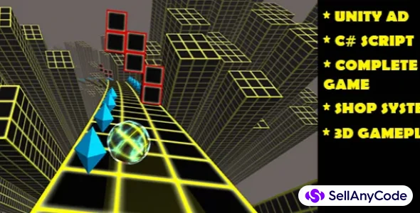 Rolling Ball 3D - Complete Game with Curve Effect