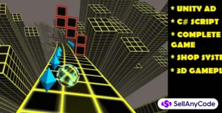 Rolling Ball 3D - Complete Game with Curve Effect