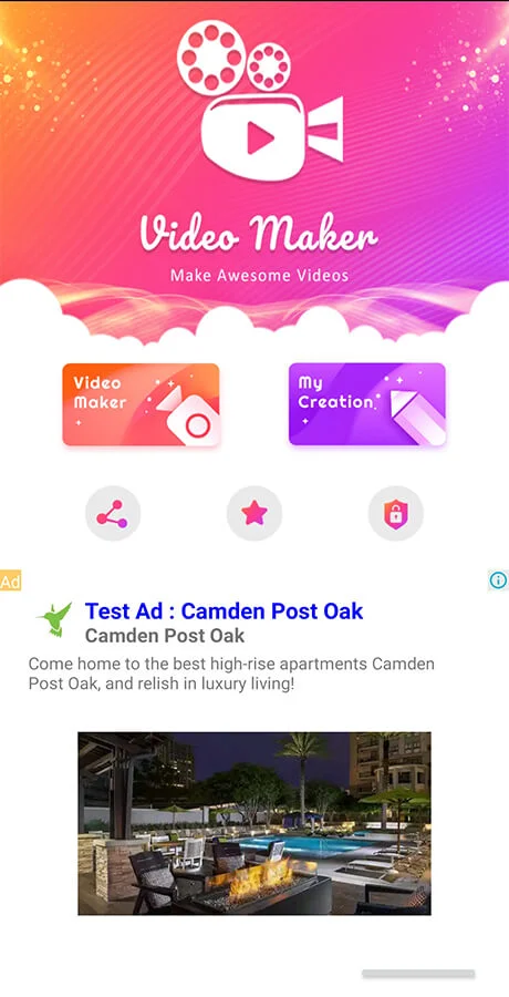 Android Photo Video Maker with Music: Slideshow Maker — screenshot 1