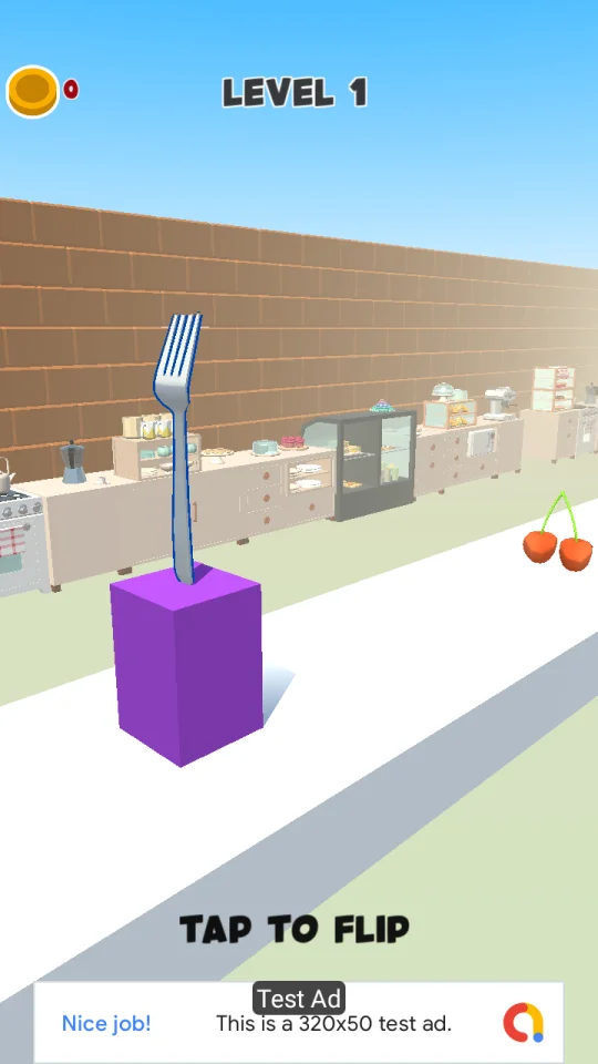 Flip Fork - (Unity - AdMob) — screenshot 1