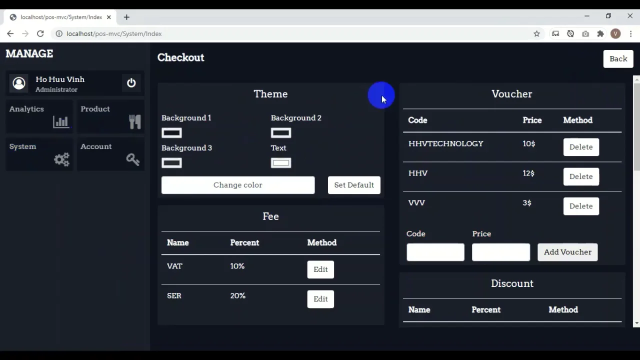 Restaurant Management System PHP & MySQL — screenshot 2