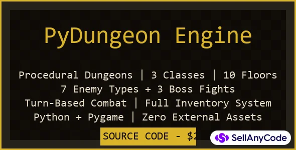 PyDungeon Engine Advanced Roguelike Dungeon Crawler