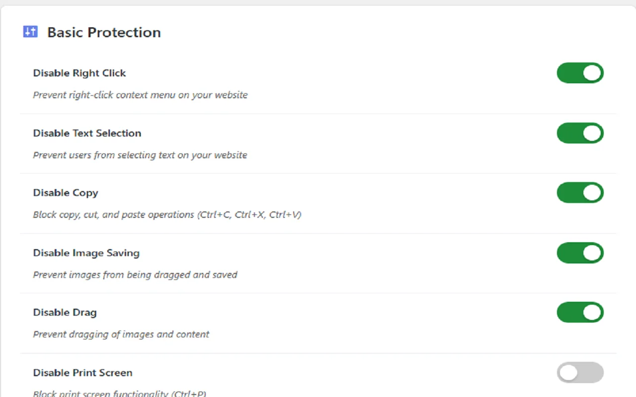 DesheeLabs Content Protection — screenshot 2