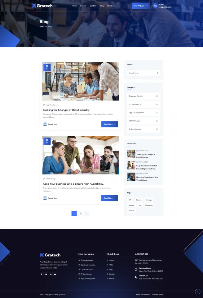 Gratech - Multi-Business Services with Advanced Page Builder & Workflow Tools — screenshot 3