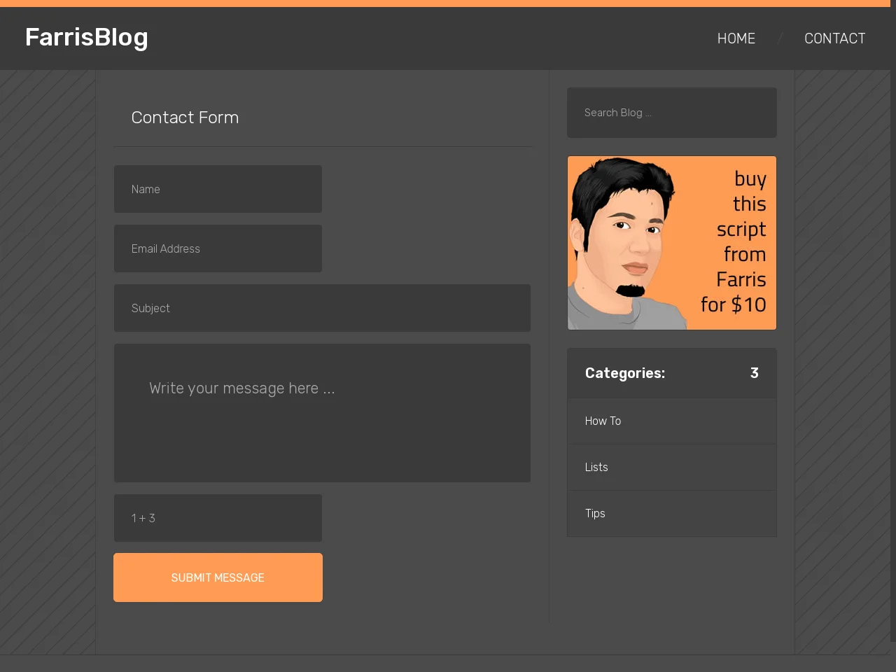 FarrisBlog - Simple PHP & MySQL Blog — screenshot 4