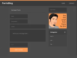 FarrisBlog - Simple PHP & MySQL Blog