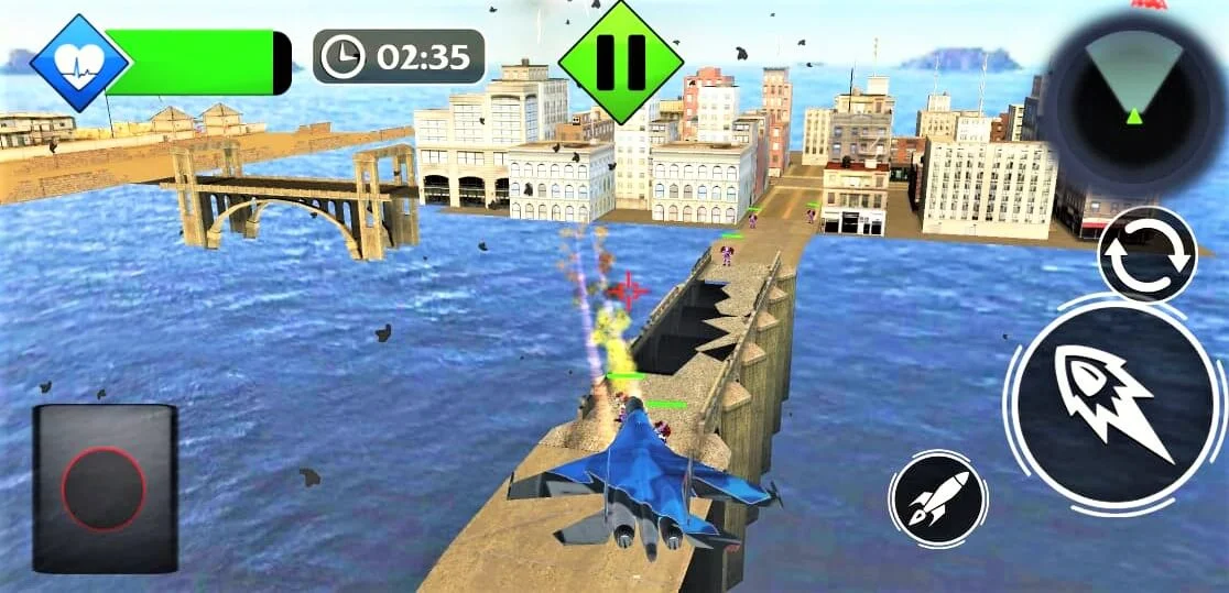 Airplane Jet Robot Transform Robot: Robot Car Transform 64 Bit — screenshot 5