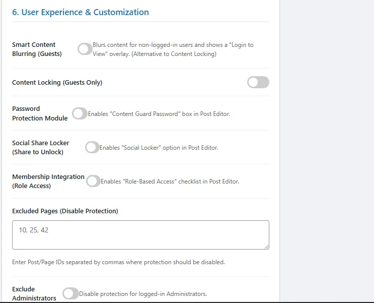 Content Guard - Ultimate WordPress Protection — screenshot 8