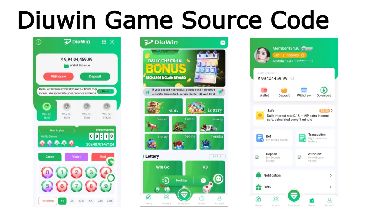 Diuwin Game Source Code Download — screenshot 3