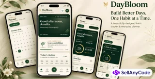 DayBloom Expo + TypeScript habit, planner, money & journal app