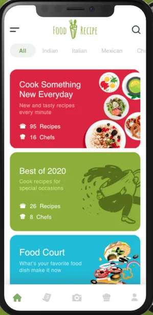 Recipe App UI Template — screenshot 1