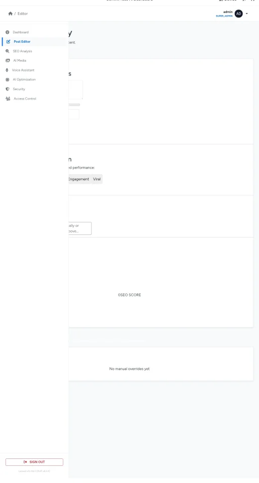 GeminiPress AI Suite - Complete WordPress CMS with AI Content Generation & Advanced Admin Dashboard — screenshot 4