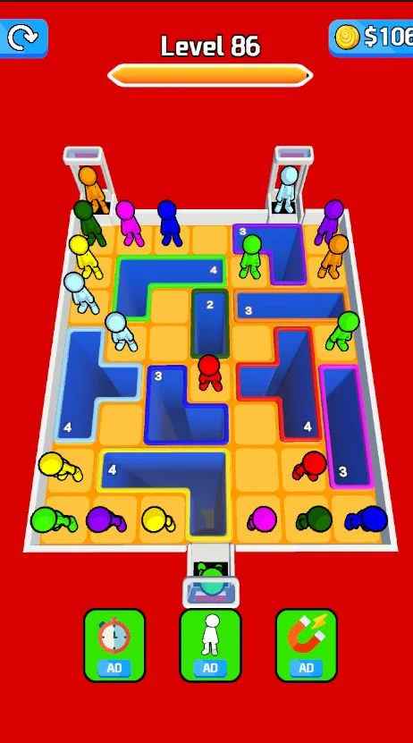 Drop People 3D Hole Puzzle Game Unity Source Code — screenshot 6