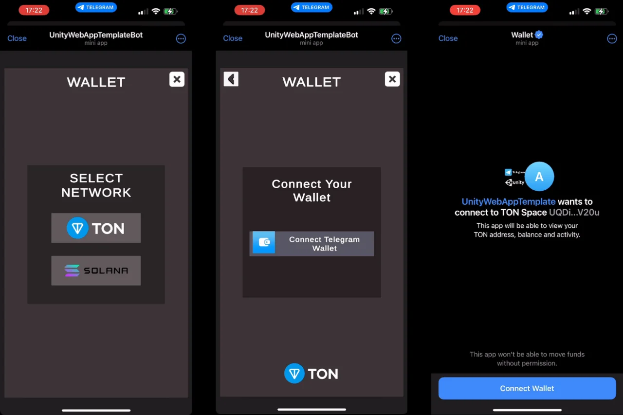 Telegram WebApp Template Unity — screenshot 3