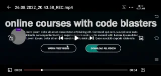 Responsive Website Page with Two Beautiful Buttons and Navigation Bar
