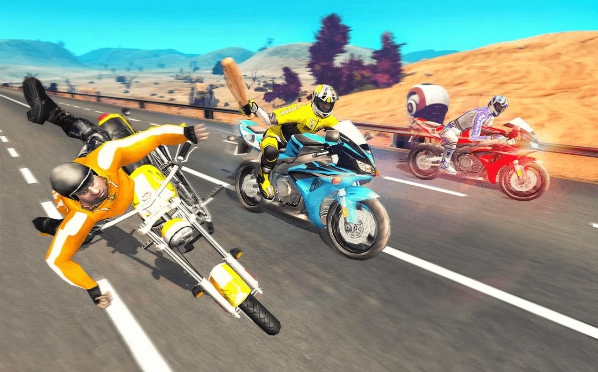 Bike Attack Race: Highway Tricky Stunt Rider — screenshot 2