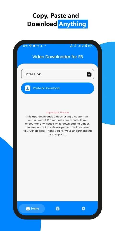 Video Downloader for Facebook - Android Studio, AdMob, Android 16 — screenshot 2