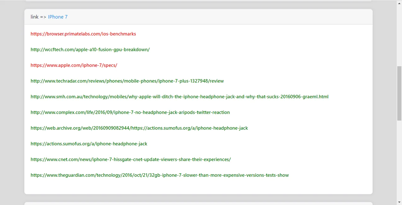 Broken Link Wikipedia Reserch — screenshot 2
