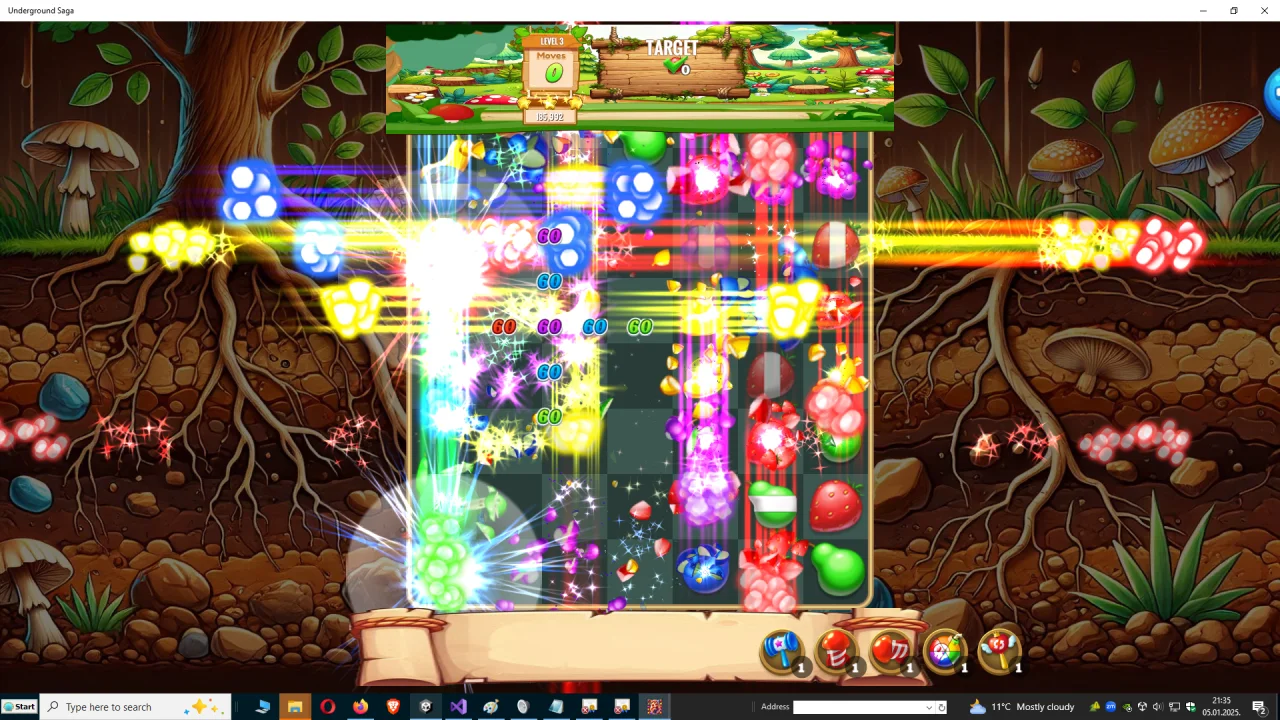Match 3 Games: Underground Splash Saga Pop Mania **Unity Source Code** — screenshot 3