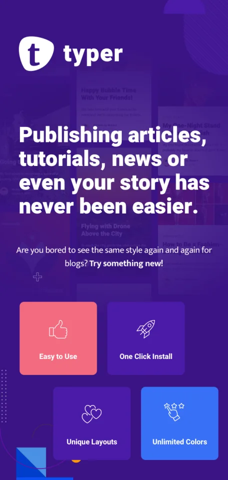 Typer - Amazing Blog and Multi Author Publishing Theme — screenshot 1