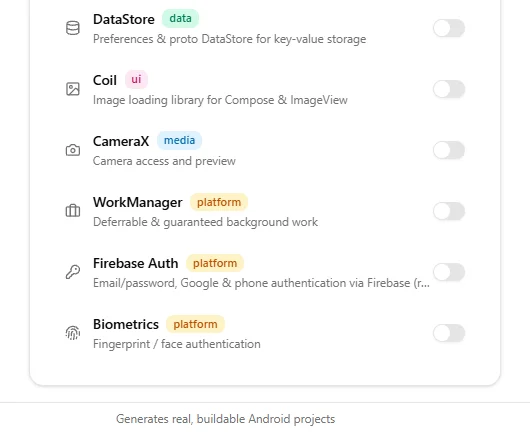 Android Scaffold Builder v.1 — screenshot 5