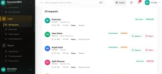 DevLumiq HRMS Next.js HR Management System