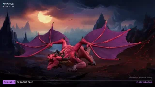 Stylized Fantasy Dragons Pack