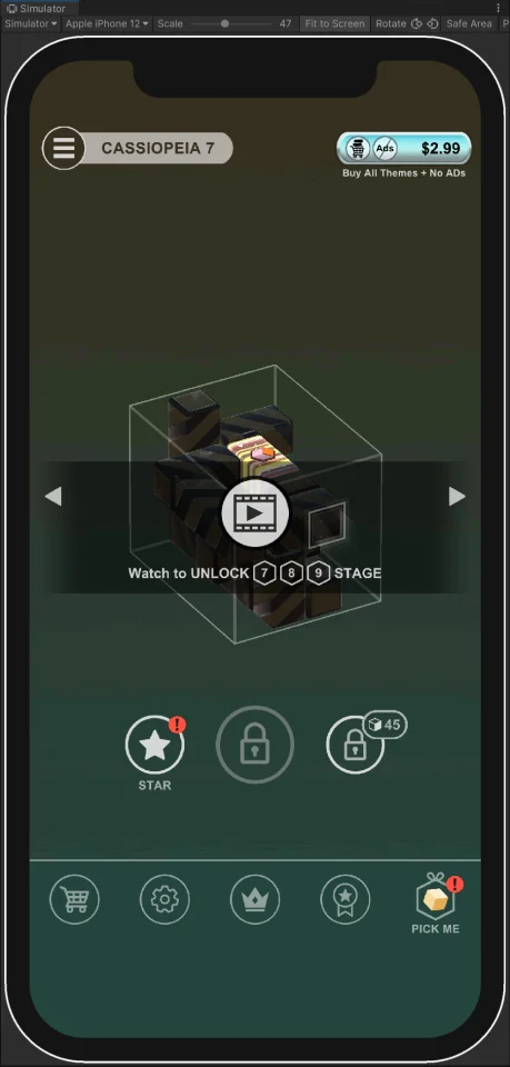 Brickscape - Move Bricks to Take Out the CORE BRICK [Unity 2022] — screenshot 5