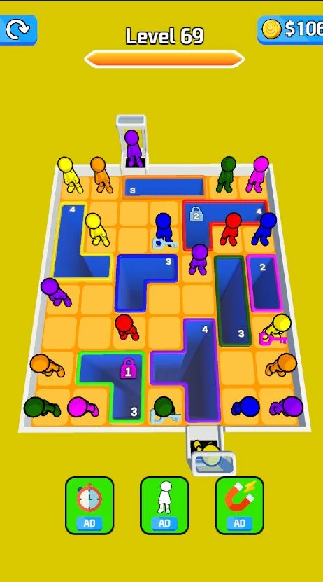 Drop People 3D Hole Puzzle Game Unity Source Code — screenshot 7