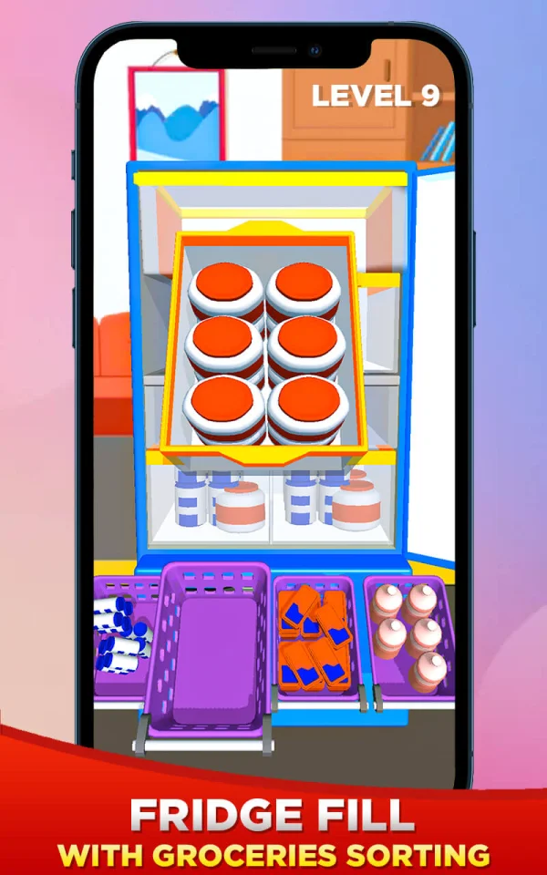 Fridge Filling Organizing! Sort Master – New Top Trending Game — screenshot 3