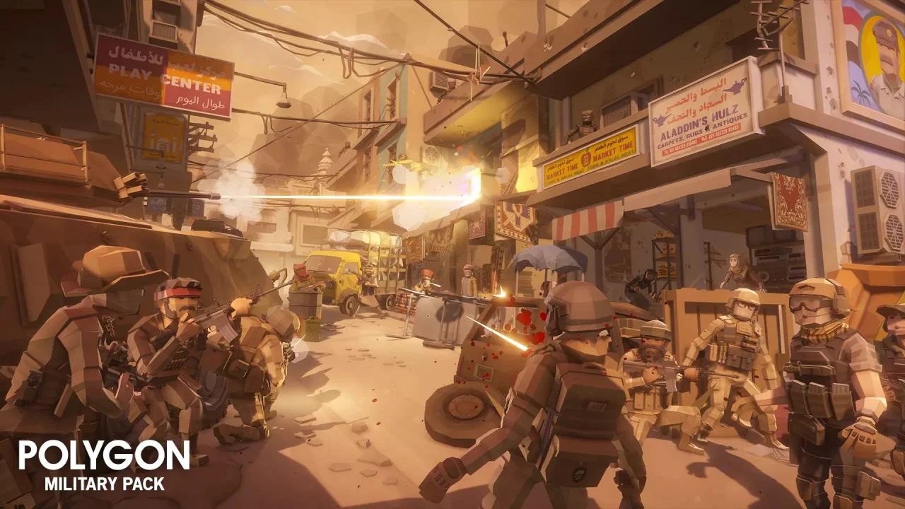 POLYGON Military - Low Poly 3D Art by Synty — screenshot 1