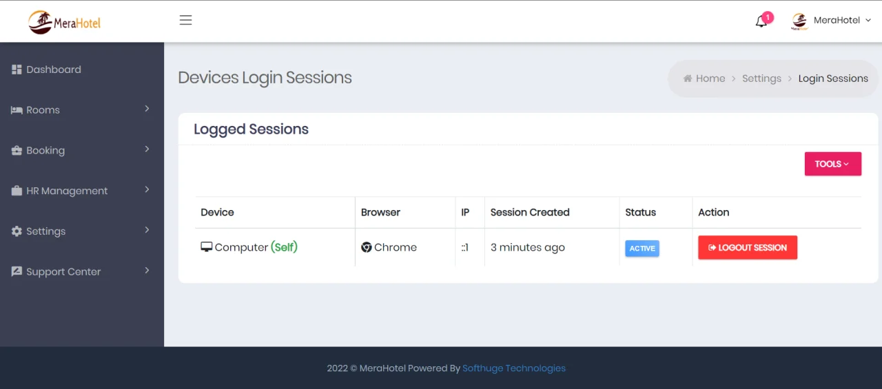 MeraHotel - A Multi Hotel Management SaaS — screenshot 7