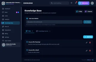 AI Receptionist SaaS