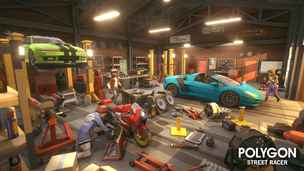 POLYGON - Street Racer - Low Poly 3D Art by Synty — screenshot 3