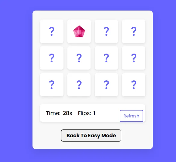 Memory Cards Game — screenshot 1