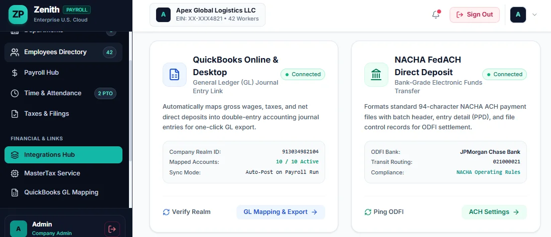 ZenithPay Enterprise Payroll Management UI — screenshot 7