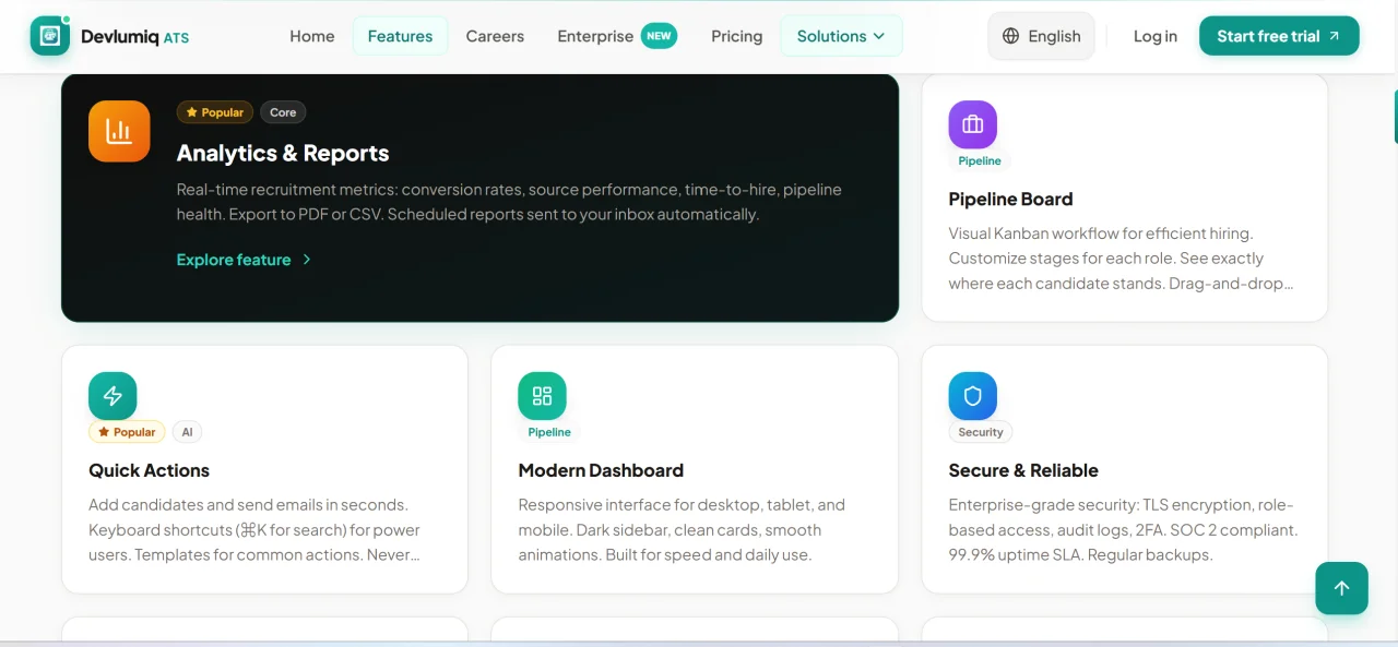Devlumiq ATS - Full Stack Applicant Tracking System - Next.js 15, React, TypeScript, Prisma — screenshot 2