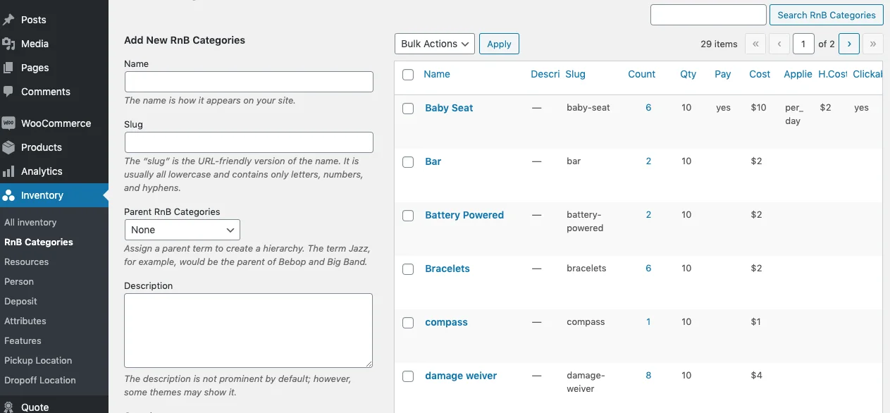 RnB - WooCommerce Booking & Rental Plugin — screenshot 3