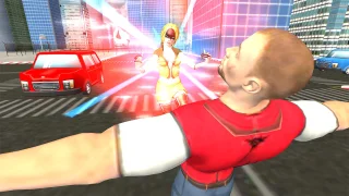Flying Superhero Revenge: Grand City Captain Game