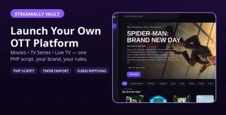 StreamAlly Vault - OTT, Movies, TV Series & Live TV Streaming Platform | PHP Video Streaming Script