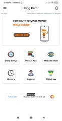 KingEarn - Android Rewards Earning App with Admin App